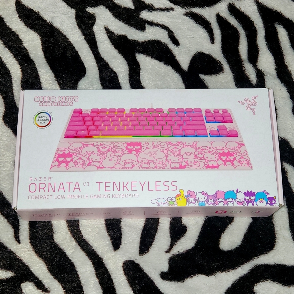 Pink Hello Kitty Razer Gaming Keyboard